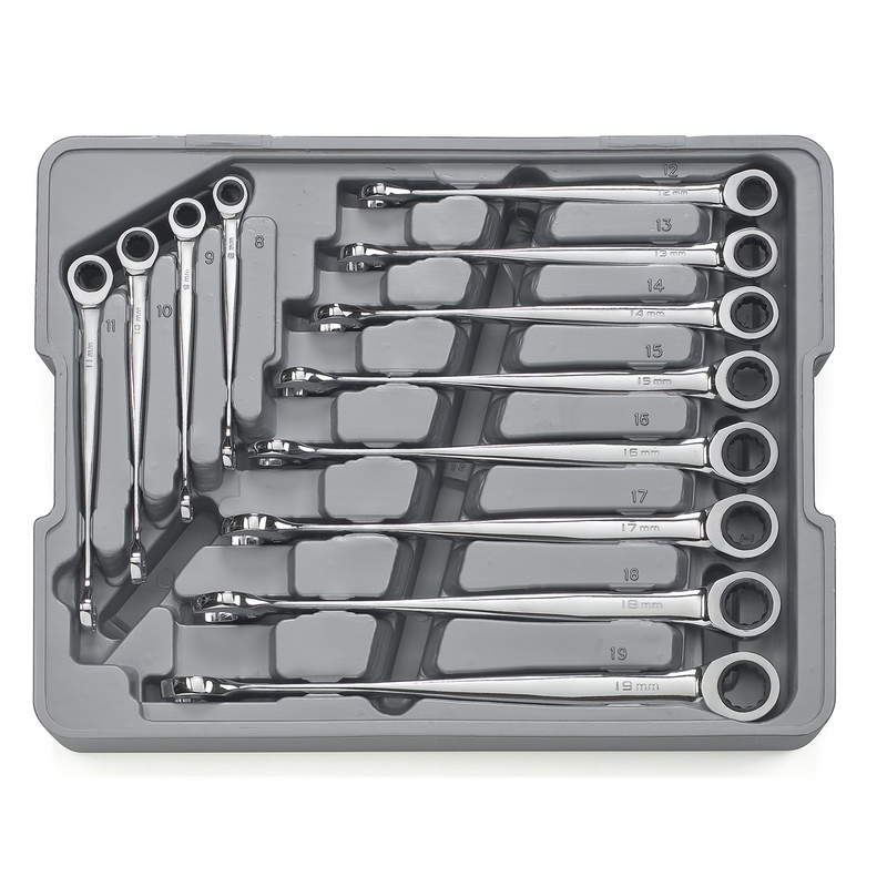 85888 12-Piece XL X-Beam Ratcheting Combination Wrench Set, 72-Tooth