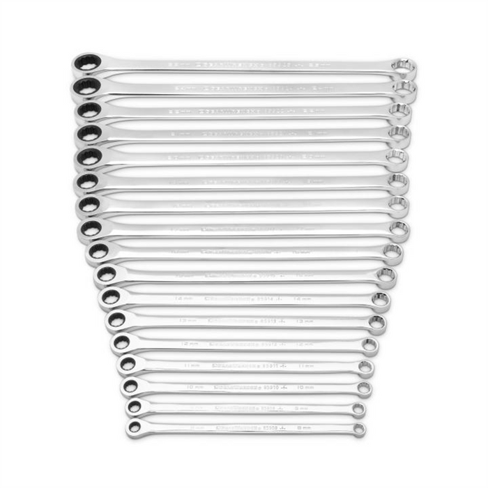 Gearwrench Piece 72-Tooth 12 Point XL GearBox Double Box Ratcheting Metric Wrench Set