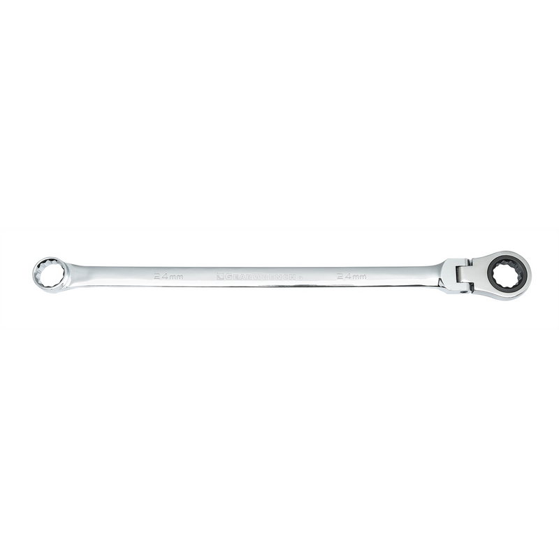 86024 24mm 72-Tooth XL GearBox Flex Head Double Box Ratcheting Wrench