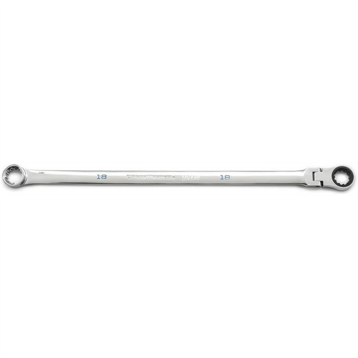 Gearwrench 18mm 120XP Universal Spline XL GearBox Flex Head Ratcheting Wrench