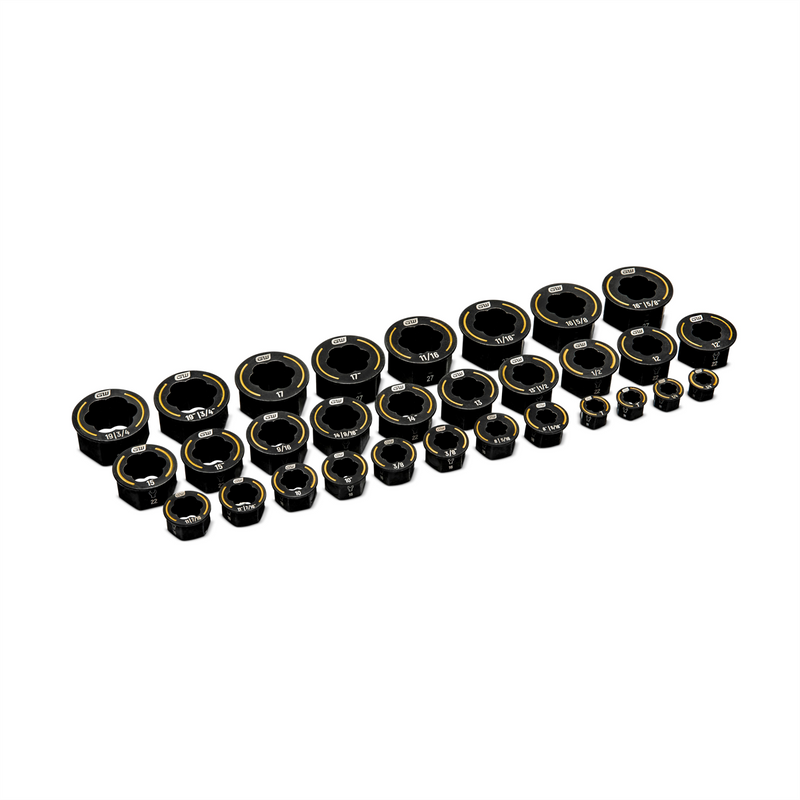 86193 30-Piece Bolt Biter SAE/Metric Wrench Insert Set for damaged fastener extraction