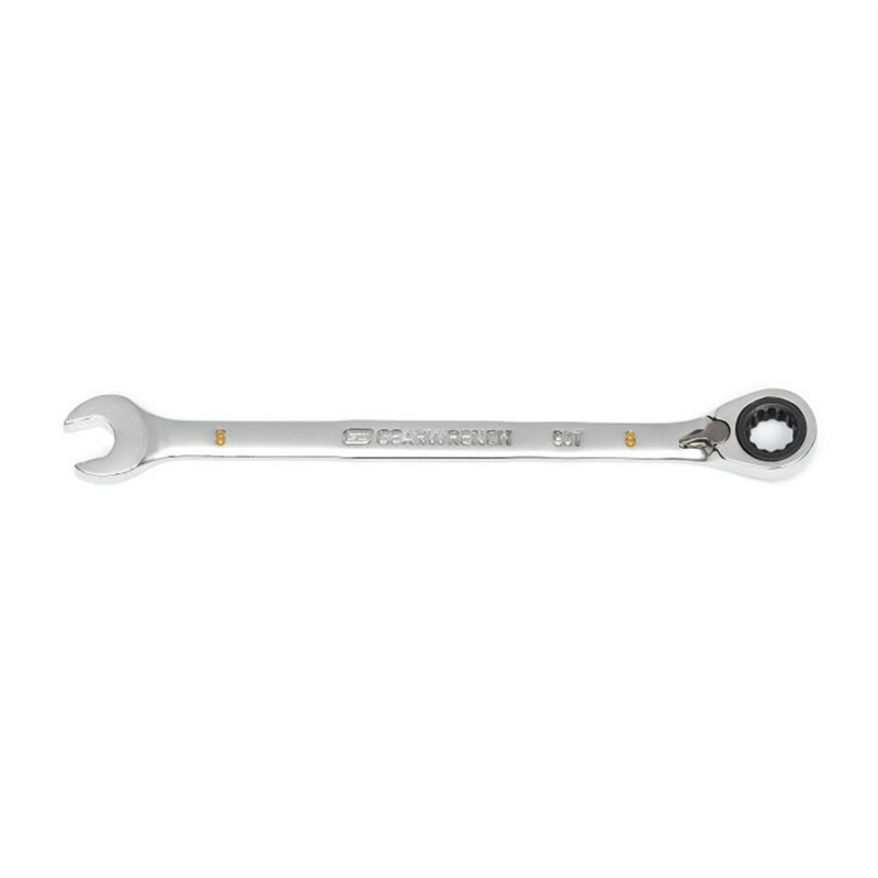 8mm 90-Tooth 12-Point Reversible Ratcheting Wrench, Model 86608