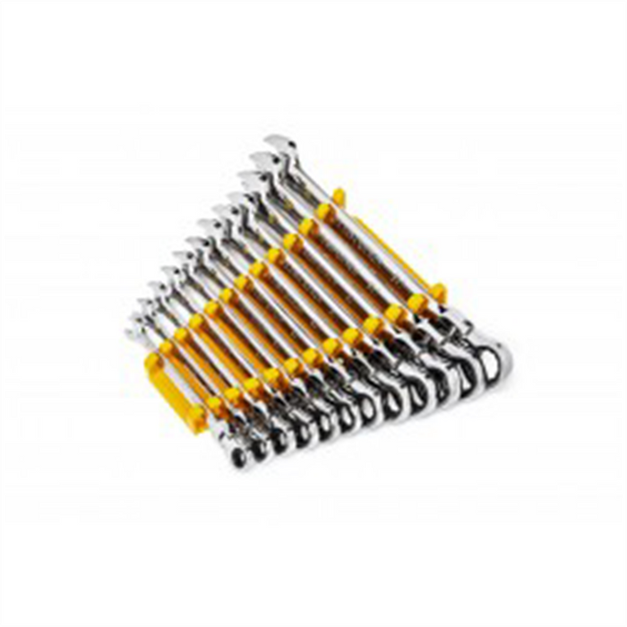 Gearwrench Piece 90-Tooth 12 Point Flex Head Ratcheting Combination Metric Wrench Set