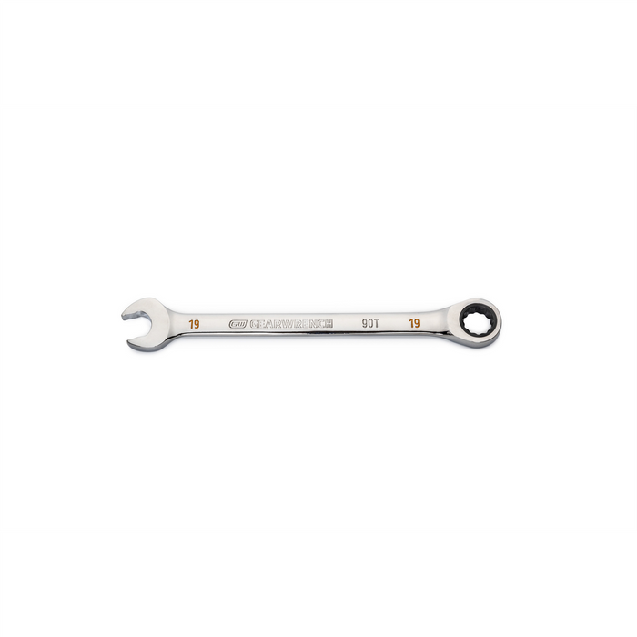 Gearwrench 19mm 90-Tooth 12 Point Ratcheting Combination Wrench