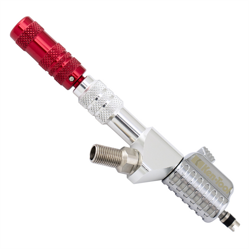 25008 3-In-1 Quick Inflator Valve Core Remover Chuck with Automatic Clamping and Quick