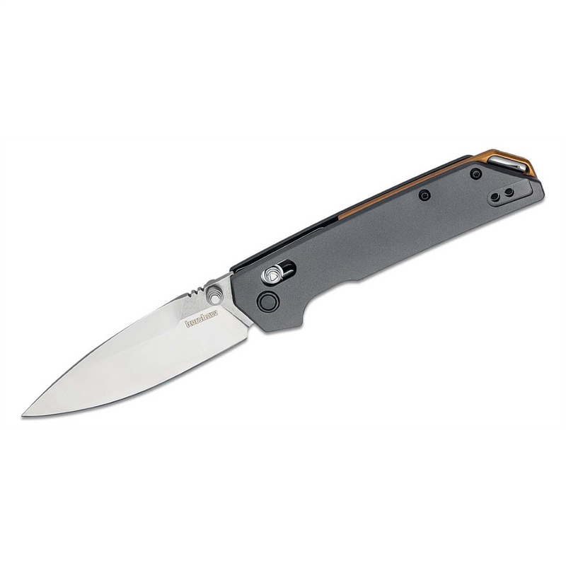 Iridium Manual Open DuraLock Spear Point Blade EDC Folding Pocket Knife - Gray