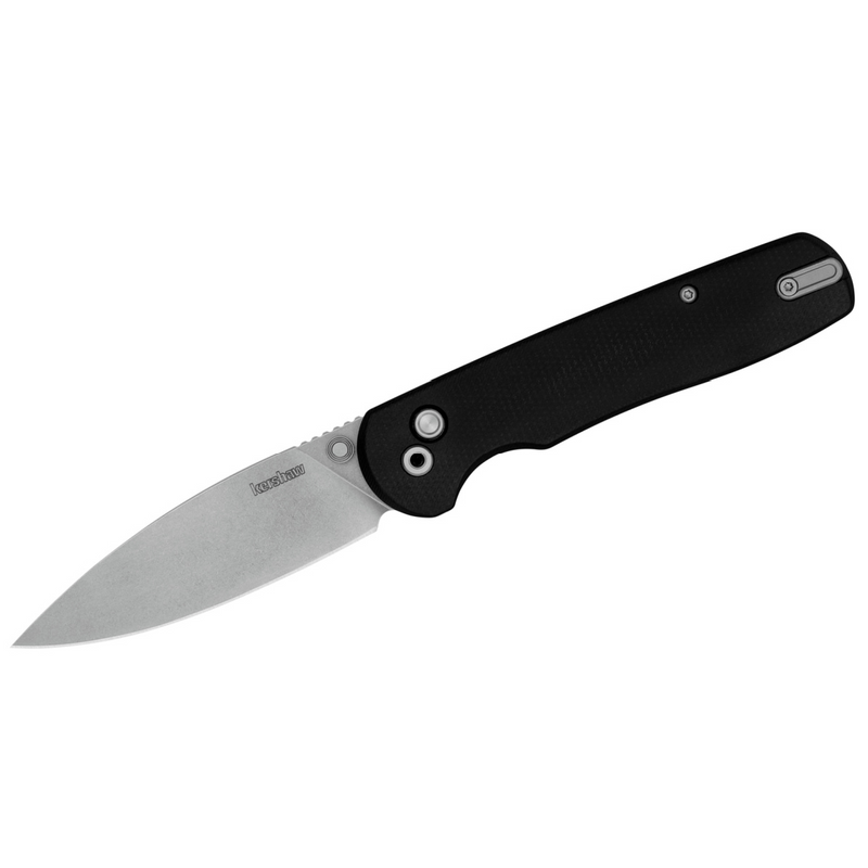 Remnant Manual Open Button Lock D2 Spear Point Blade with Stonewashed finish E