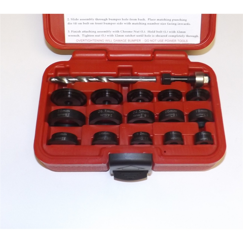 Bumper Hole Punch for parking sensors