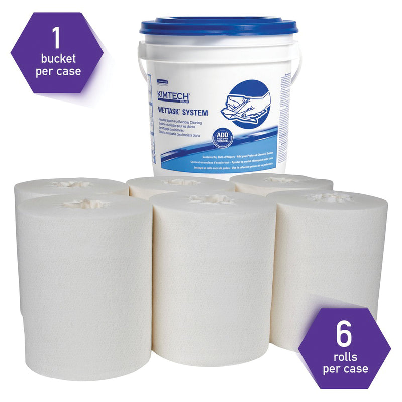 Kimberly-Clark Kimtech 06001 Prep Wipes, 12 in x 12.5 in, 60 Capacity, Case Packing — White