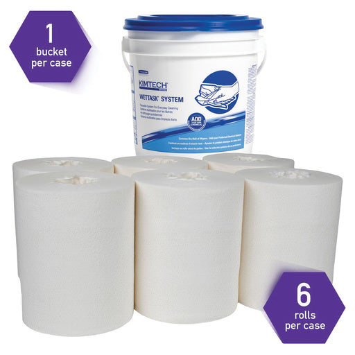 Kimberly-Clark Kimtech 06001 Prep Wipes, 12 in x 12.5 in, 60 Capacity, Case Packing — White