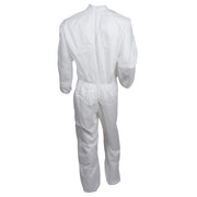 Kimberly-Clark KleenGuard 46104 A30 Series Coveralls, X-Large, Microforce, White, Zipper Front — view 4