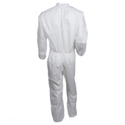 Kimberly-Clark KleenGuard 46106 A30 Disposable Collared Coverall, 3XL, White, Elastic Waist, SMS Fab — view 4