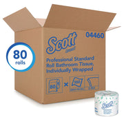Kimberly-Clark Scott 04460 Standard Essential Toilet Paper Roll, 4.1 x 4 in, 2 Plys — White — view 3