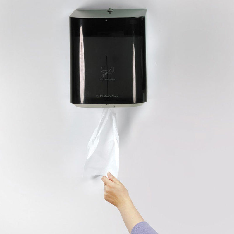 Kimberly-Clark Scott; 09335 Essential Dispenser, 10.65 in L x 12-1/2 in H x 10 in W, Plastic, Smoke — view 4
