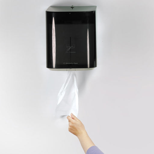 Kimberly-Clark Scott; 09335 Essential Dispenser, 10.65 in L x 12-1/2 in H x 10 in W, Plastic, Smoke