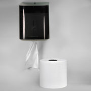 Kimberly-Clark Scott; 09335 Essential Dispenser, 10.65 in L x 12-1/2 in H x 10 in W, Plastic, Smoke — view 2