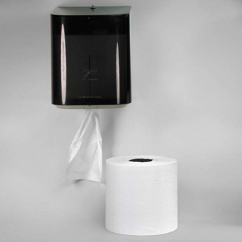 Kimberly-Clark Scott; 09335 Essential Dispenser, 10.65 in L x 12-1/2 in H x 10 in W, Plastic, Smoke — view 2