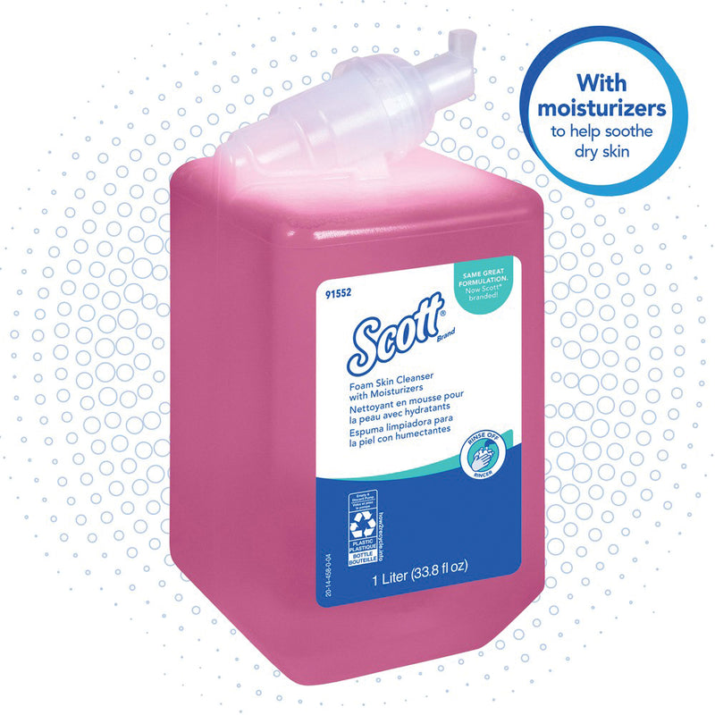 Kimberly-Clark Scott 91552 Professional Series Foam Skin Cleanser with Moisturizer, 1 L Bottle, Liqu — view 4