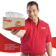 Kimberly-Clark WypAll 03046 L40 Series Pop-Up Box Towel, 10 x 10.8 in, 90, Double Re-Creped, White, — view 2