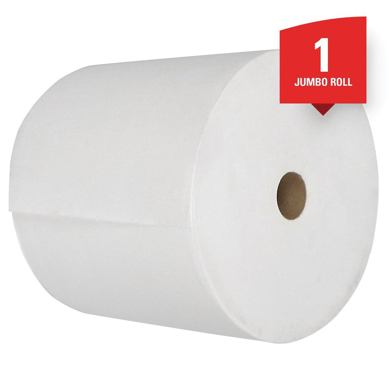 Kimberly-Clark WypAll 05007 L40 Series Jumbo Roll Towel, 13.4 x 12.4 in, 750, Double Re-Creped, Whit