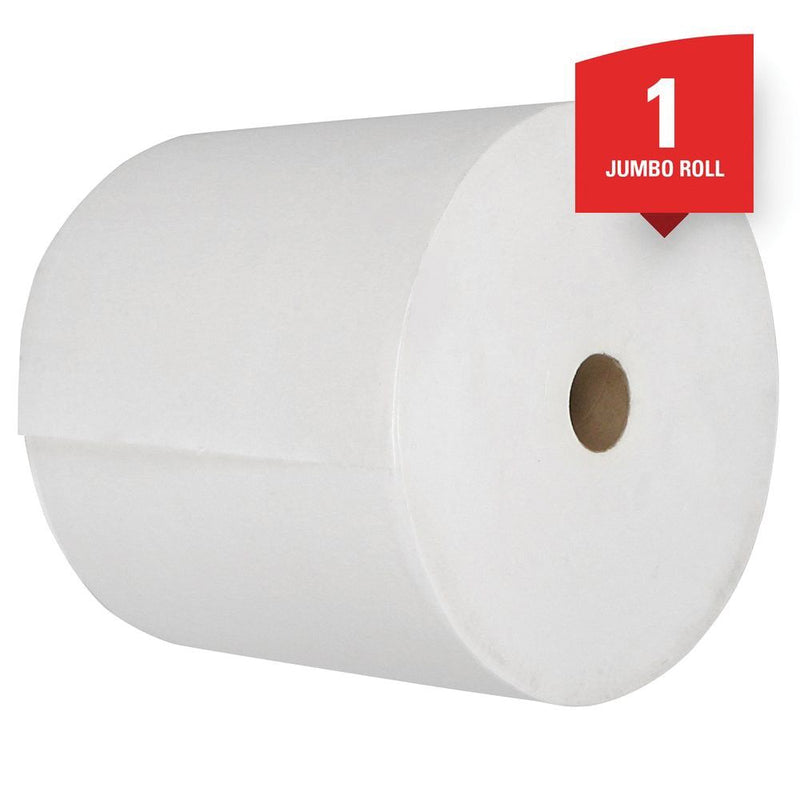 Kimberly-Clark WypAll 05007 L40 Series Jumbo Roll Towel, 13.4 x 12.4 in, 750, Double Re-Creped, Whit