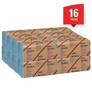 Kimberly-Clark WypAll 05120 L10 Series Banded Windshield Towel, 9.3 x 10-1/4 in, 140, Paper, Blue, 2 — view 4