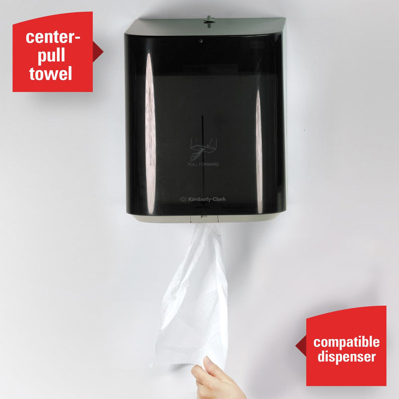 Kimberly-Clark WypAll 05796 L40 Series Center-Pull Towel, 12.2 x 10 in, 200, Double Re-Creped, White — view 4