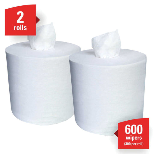 Kimberly-Clark WypAll 05820 L30 Light Duty Towel, 9.8 x 15.2 in, 300, Double Re-Creped, White, Light — view 2