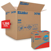 Kimberly-Clark WypAll 34790 X60 Series Pop-Up Box Cloth, 9.1 x 16.8 in, 126, Hydroknit, White, 1 Ply — view 2