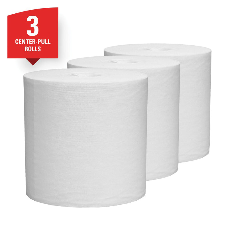 Kimberly-Clark WypAll 47758 L20 Series Center-Pull Cloth, 9.8 x 13.4 in, 550, Paper, White, 2 Plys