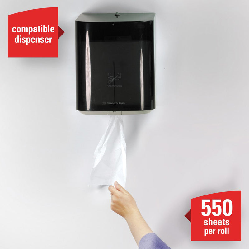 Kimberly-Clark WypAll 47758 L20 Series Center-Pull Cloth, 9.8 x 13.4 in, 550, Paper, White, 2 Plys — view 4