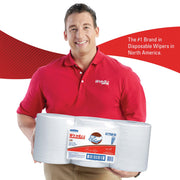 Kimberly-Clark WypAll 47758 L20 Series Center-Pull Cloth, 9.8 x 13.4 in, 550, Paper, White, 2 Plys — view 2