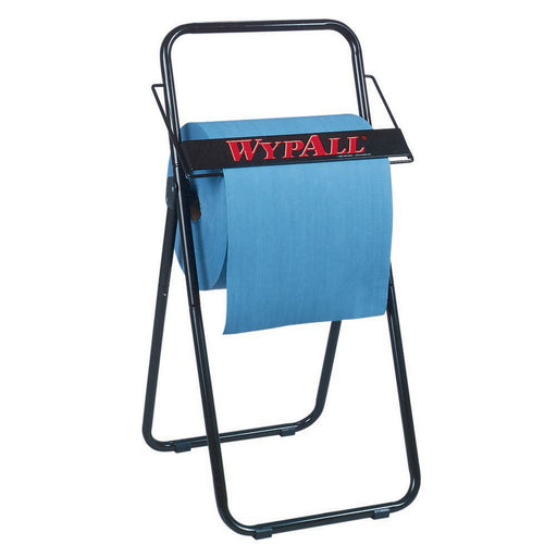 Kimberly-Clark WypAll 80596 Manual Dry Wipe Dispenser, 16.8 in L x 33 in H x 18-1/2 in W, Metal, Bla