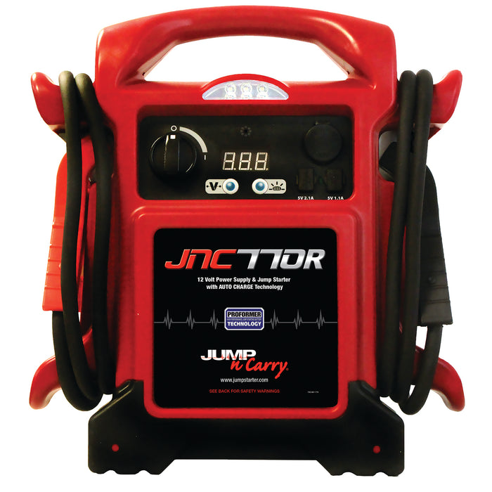 Clore Automotive JNC770R Automatic Jump Starter with Dual USB and 12 VDC Outlet