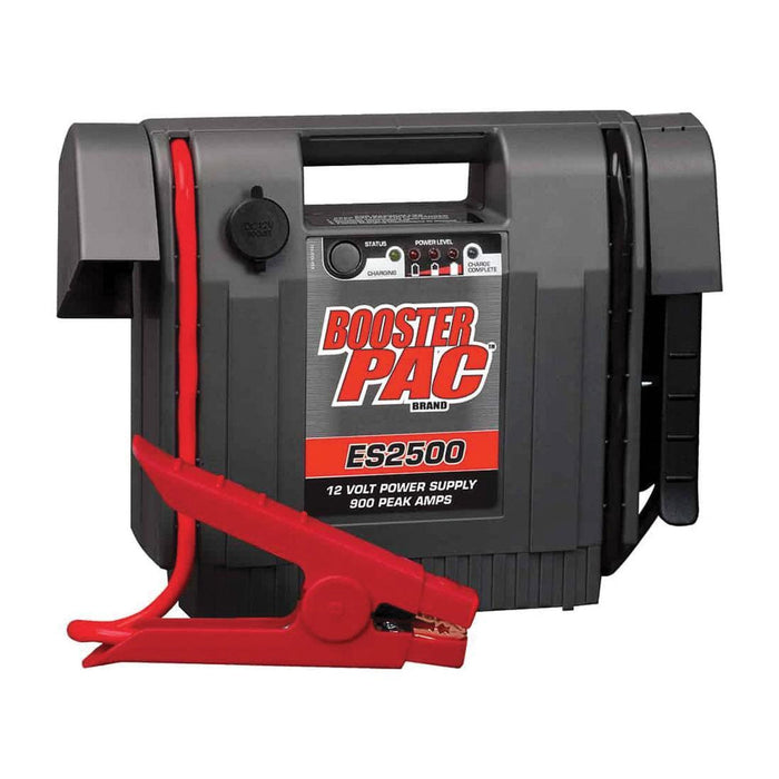 Clore Automotive ES2500 1100 Amp 12 Volt Automatic Jump Starter with LED Indicator, Hot-Jaw Clamps