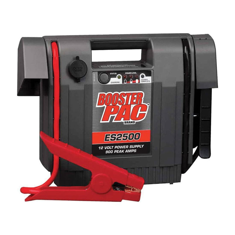 ES2500 1100 Amp 12 Volt Automatic Jump Starter with LED Indicator, Hot-Jaw Clamps