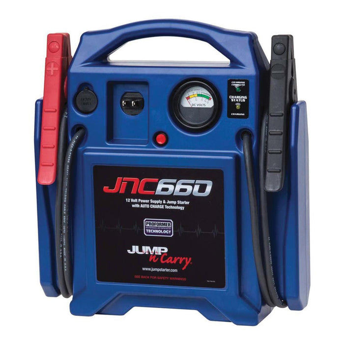 Clore Automotive JNC660 1700 Peak Amp Jump Starter with Automatic Charger and Voltmeter