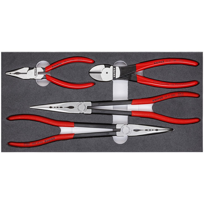 Knipex Tools 4 Pc Automotive Pliers Set in Foam Tray