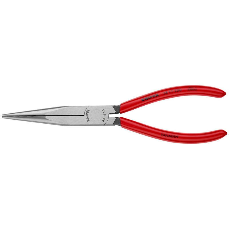 Knipex 3811200 Long Nose Pliers, 8 in Plastic Serrated Jaws