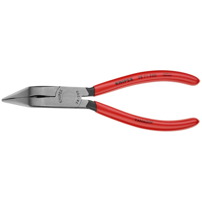 Knipex Tools Long Nose 70° Angled Pliers without Cutter, 8", Plastic