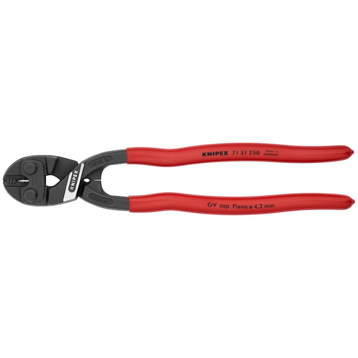 Knipex Tools CoBolt High Leverage XL Compact Bolt Cutters-Notched Blade, 10", Plastic, Bulk