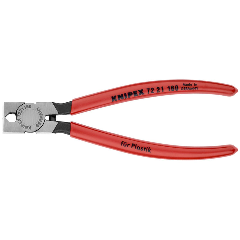 Knipex Cutting Diagonal Pliers 6.25" 85° Angle, Plastic Coating, Part 7221160