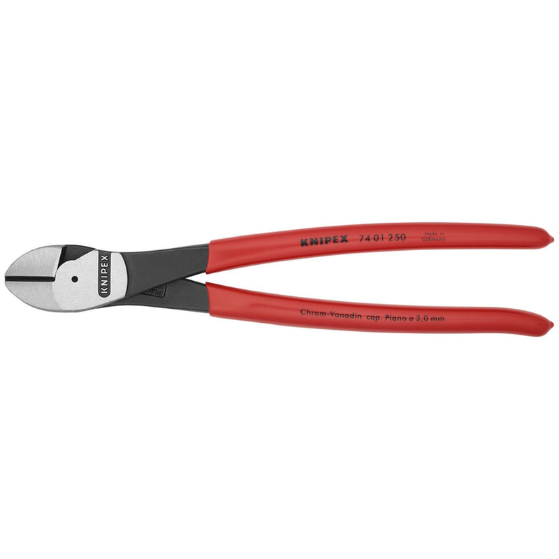 Knipex Diagonal Cutters 10" Plastic Coating, Part 7401250SBA