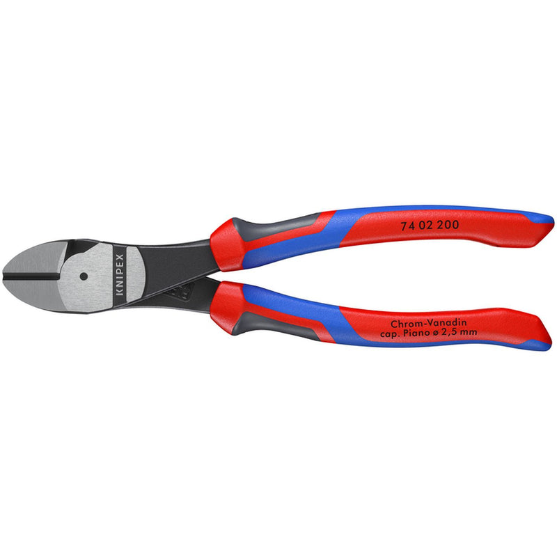 Knipex 7402200 8-in High Leverage Diagonal Cutters with Comfort Grip