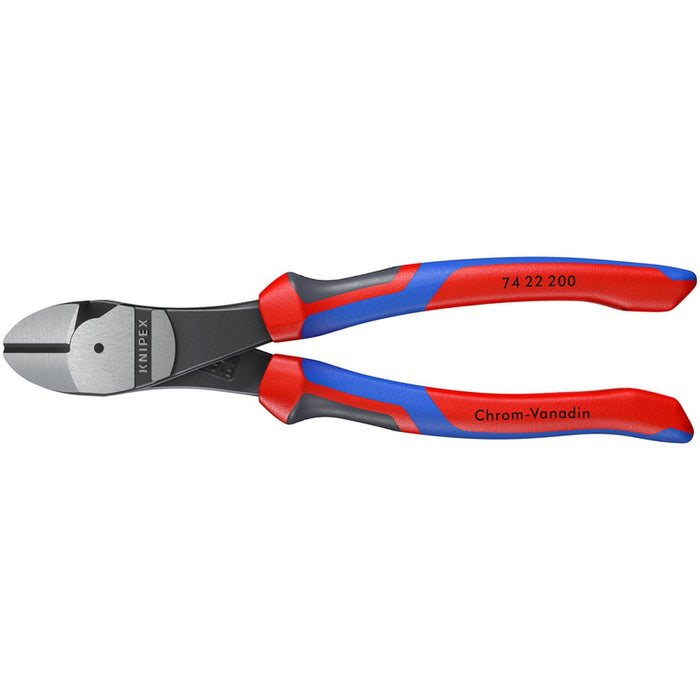 Knipex Tools High Leverage 12° Angled Diagonal Cutters, 8", Comfort Grip, Bulk