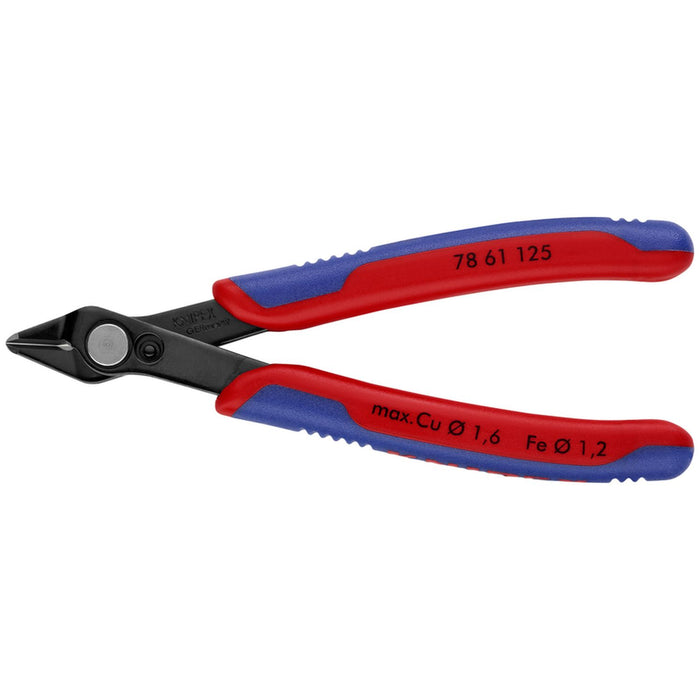 Knipex Tools Electronics Super Knips, 5", Comfort Grip, Flush Cut, Bulk