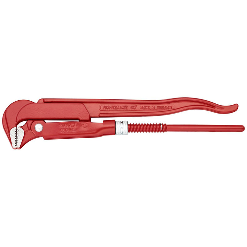 Knipex 8310010 Swedish Pipe Wrench 90° 12 in with Red Powder Coated Handles