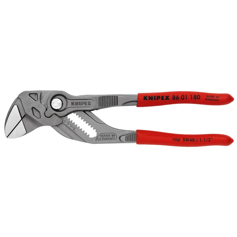 Knipex 8601180 Pliers Wrench Adjustable Inch-Metric Open End Tool up to 1½" (40 mm)