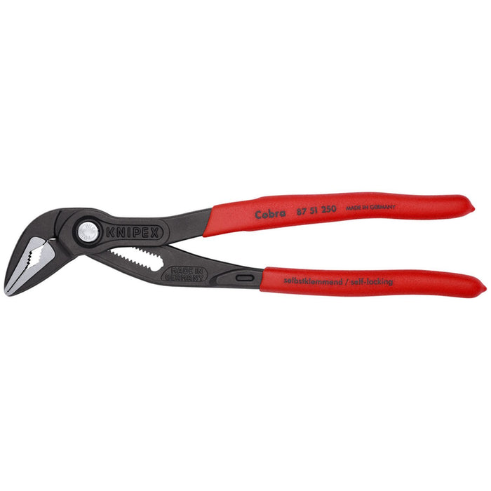 Knipex Tools Cobra Extra-Slim (ES) Water Pump Pliers, 10", Non-Slip Plastic, Bulk