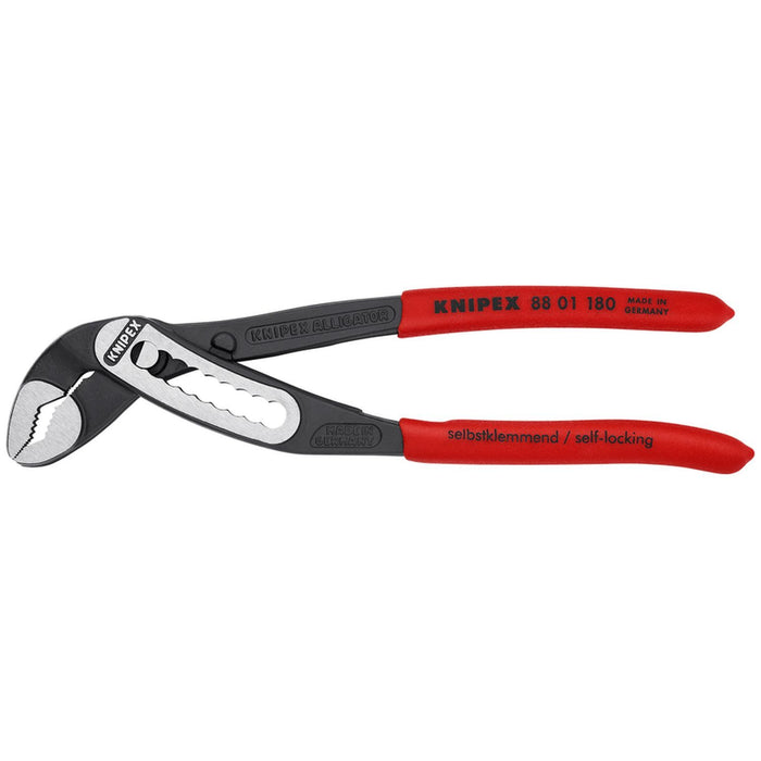 Knipex Tools Alligator Water Pump Pliers, 7.25", Non-Slip Plastic, Bulk